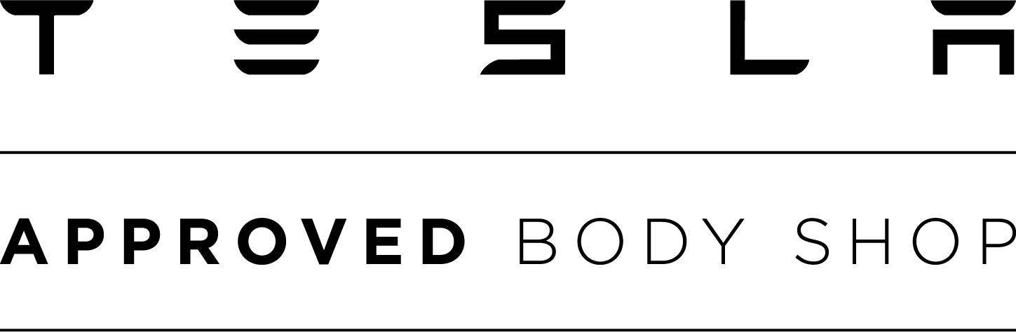 Logo Tesla approved body shop