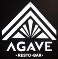 Un logotipo en blanco y negro para el restaurante Agave.