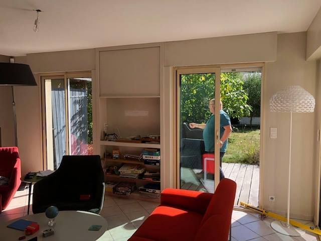 Photo prise avant la rénovation de baies vitrées chez un particulier