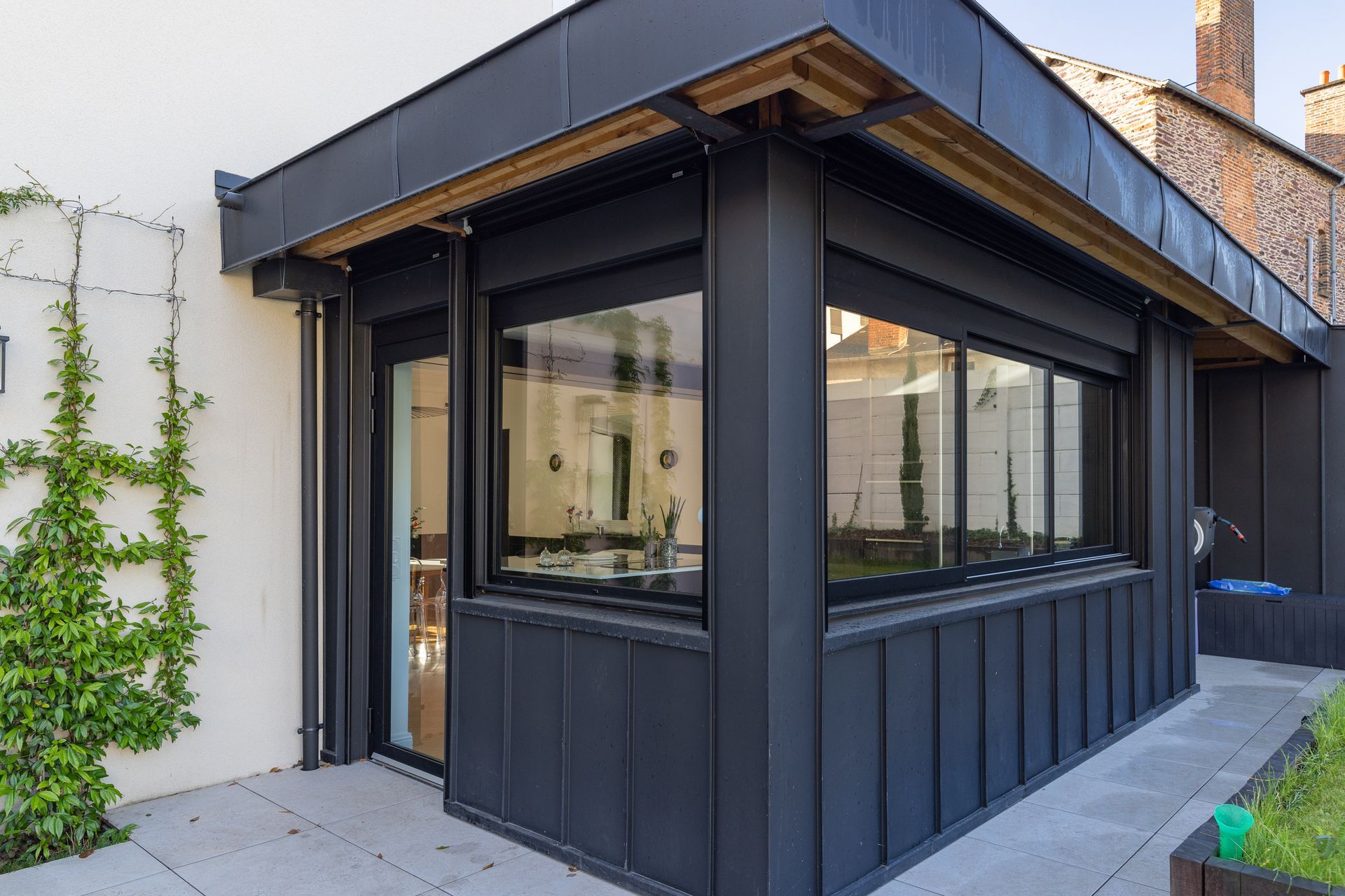 Extension en bardage métallique