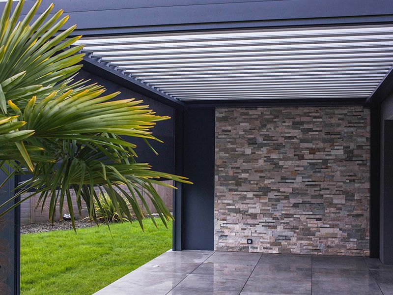 Prise de vue d'une pergola installée chez un particulier