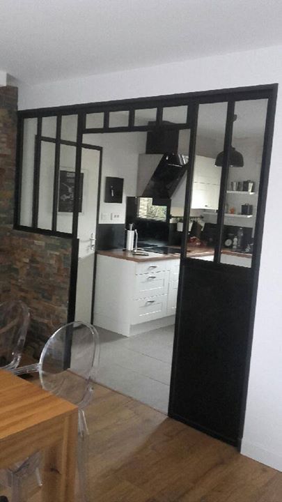 Verrière en acier noir