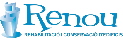 Un logotipo para la renovación, rehabilitación y conservación de edificios.