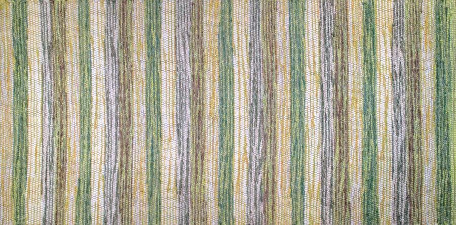 Eine Nahaufnahme eines Vorhangs mit Streifenmuster.