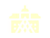 Une icône jaune pâle du musée du Louvre à Paris, représentant la célèbre pyramide de verre située devant le bâtiment.