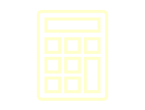 Une icône jaune pâle représentant une calculatrice sur fond blanc.