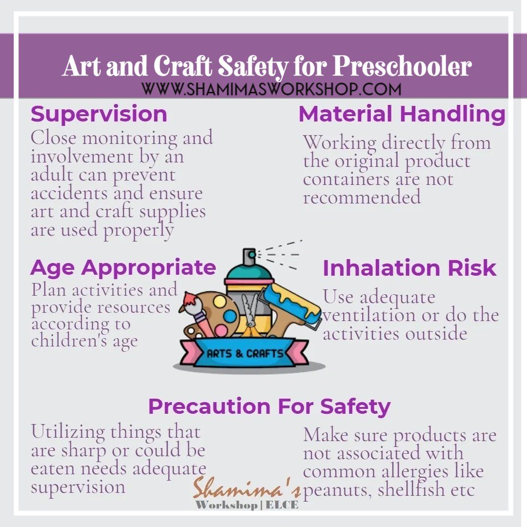 Art and craft safety for preschooler