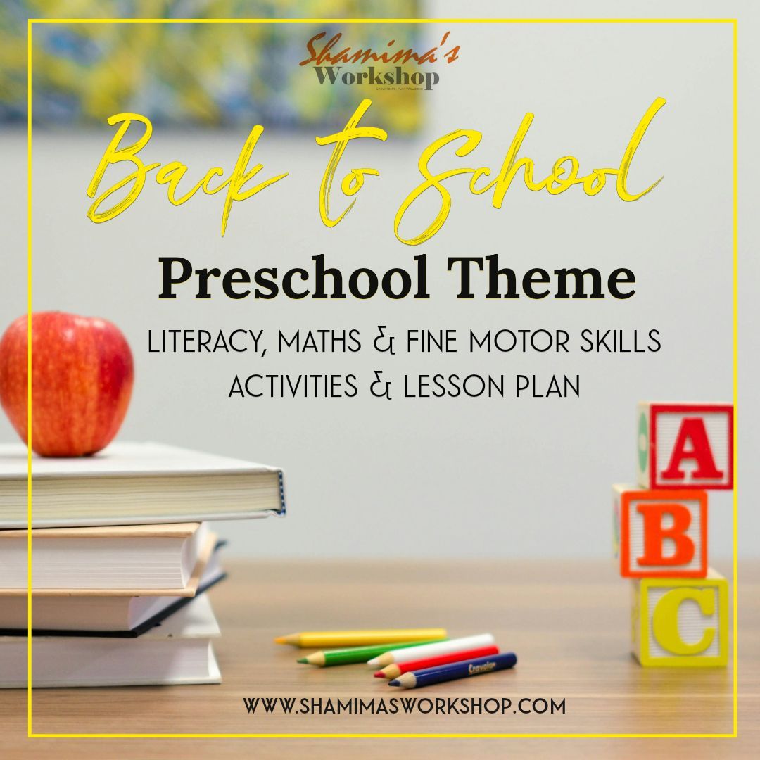 Activities for back to school Back to School - Preschool Theme - activities and printables