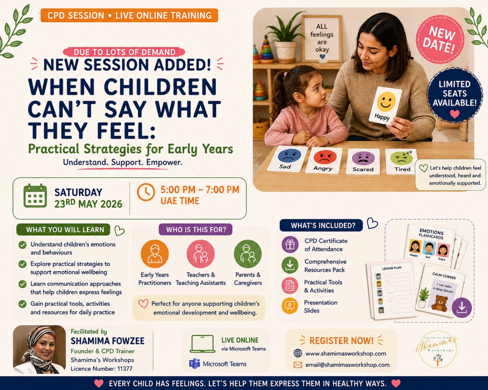 When Children can't say how they feel- practcal strategies for early years