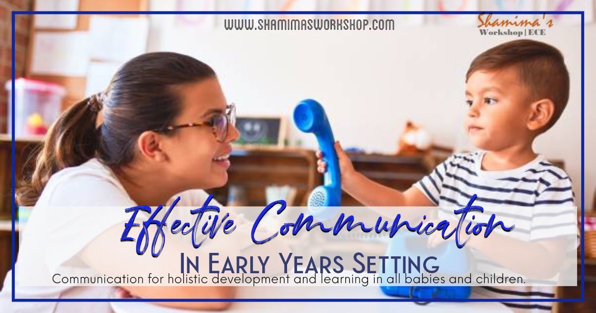 effective communication in early-year setting 