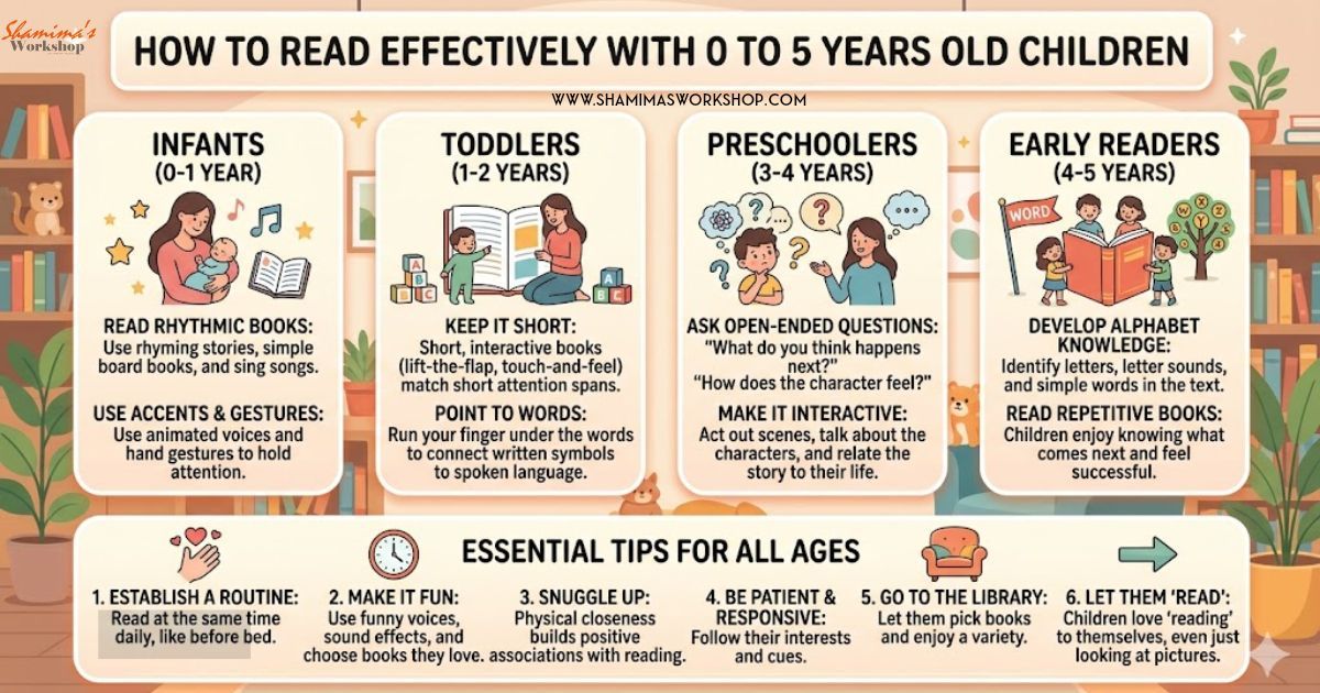 How to read effectively with 0 to 5-year-old children
