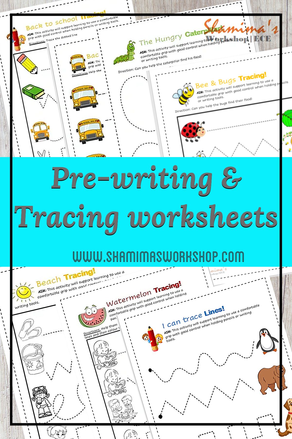 Pre-writing & Tracing activities