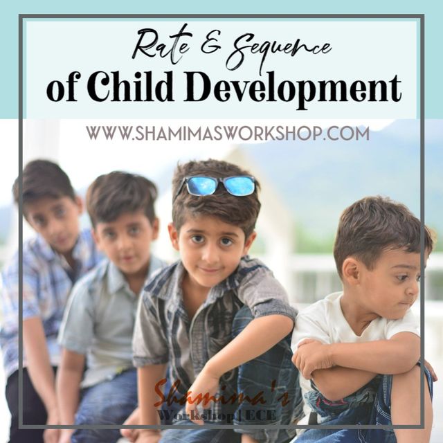 sequence and rate of development