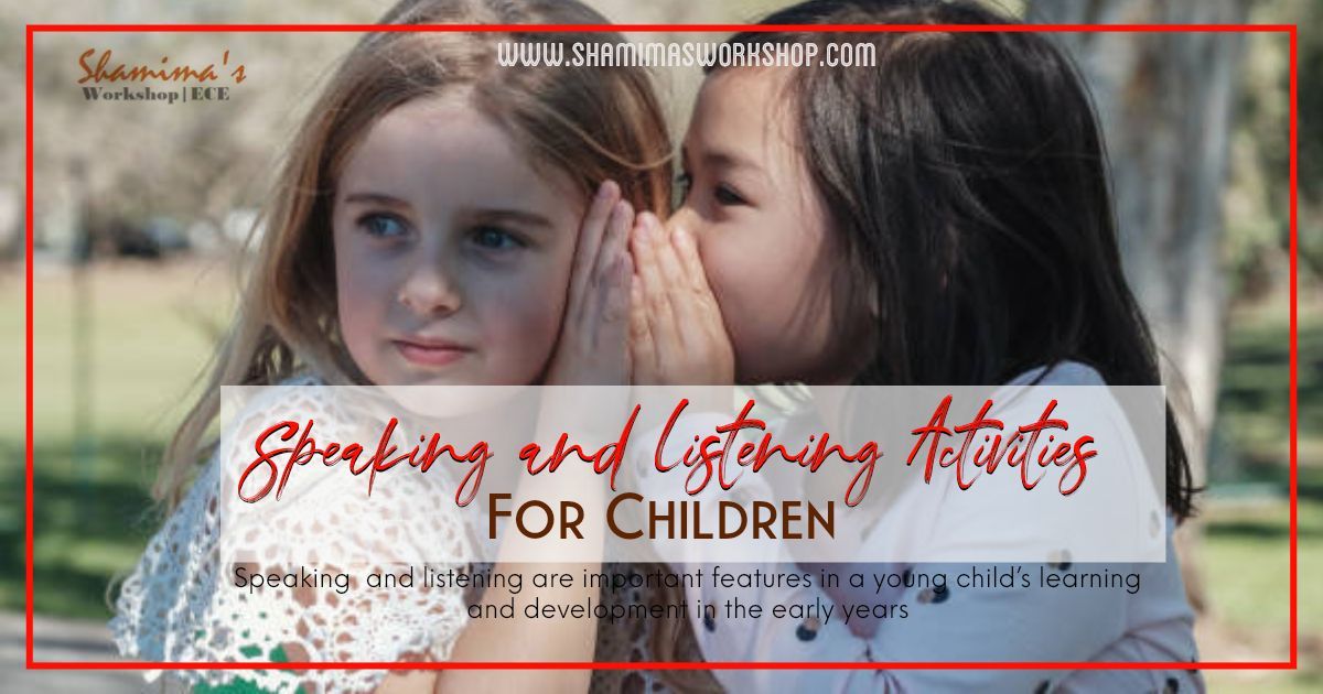 Speaking and listening activities for children