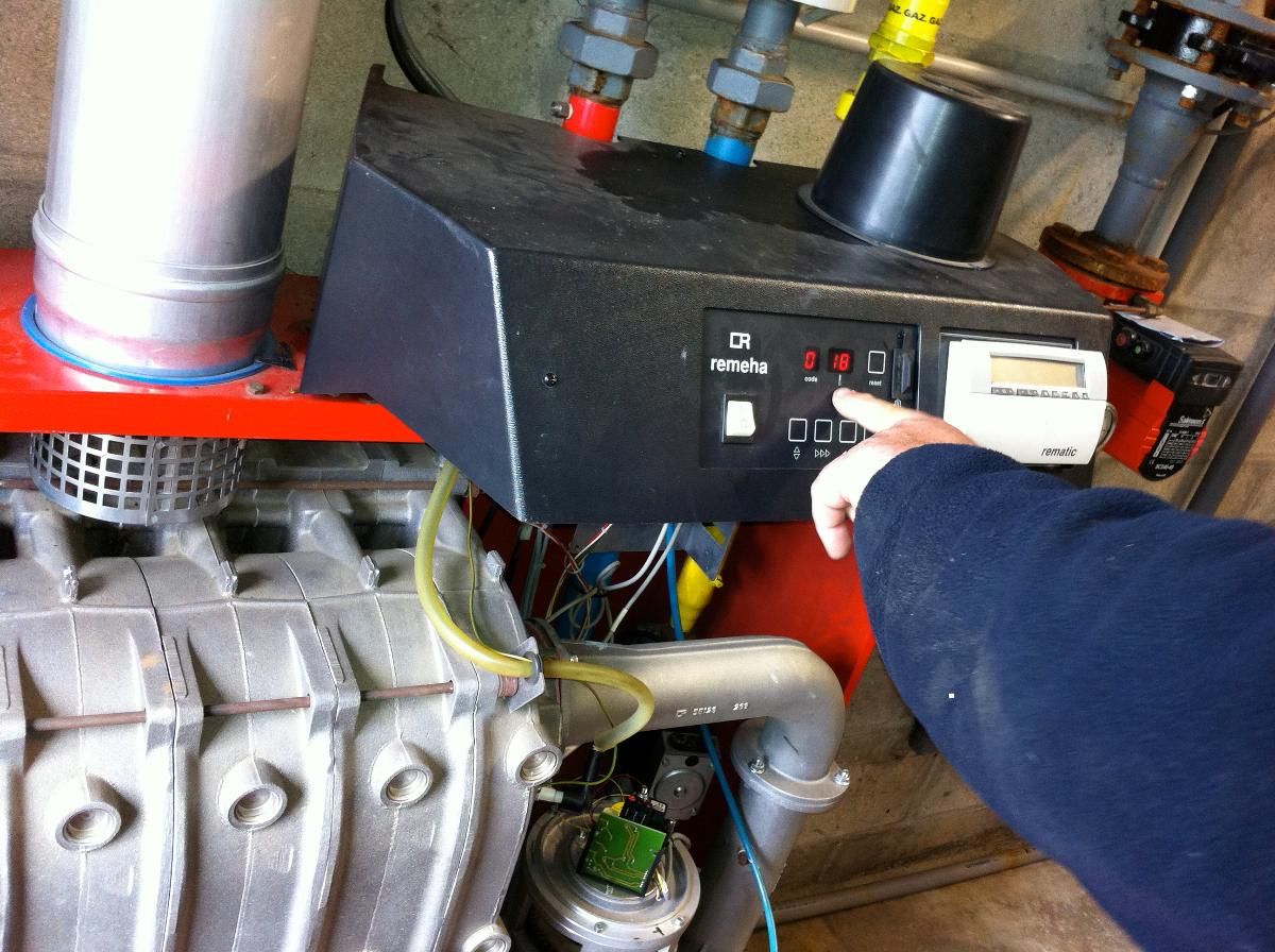 Installation de chauffage industriel