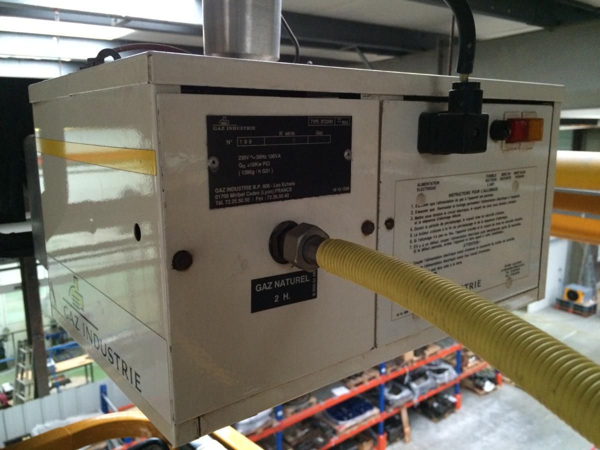 Chauffage radiant au gaz