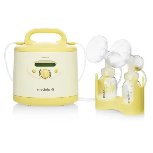 Tire-lait portable jaune