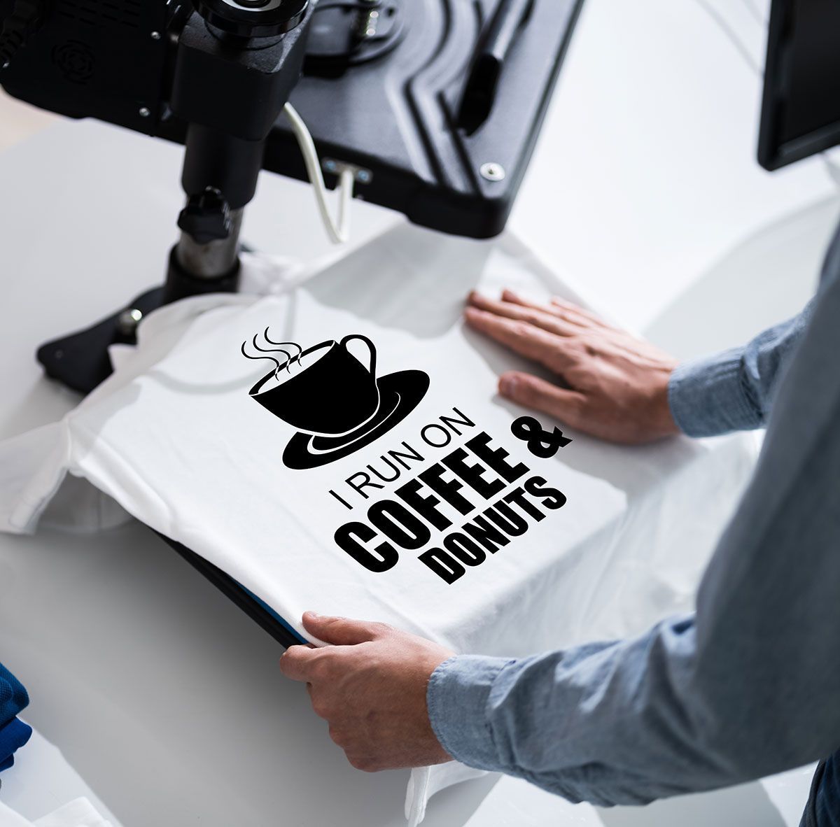 Vêtement imprimé avec la technique de transfert