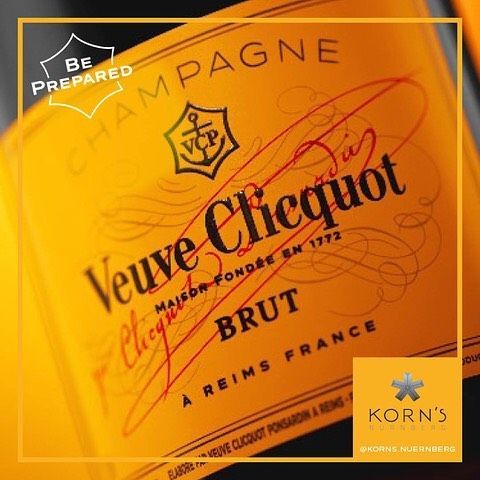 Nahaufnahme einer Veuve Clicquot 