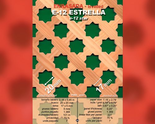 Un cartel que dice e-12 estrella.