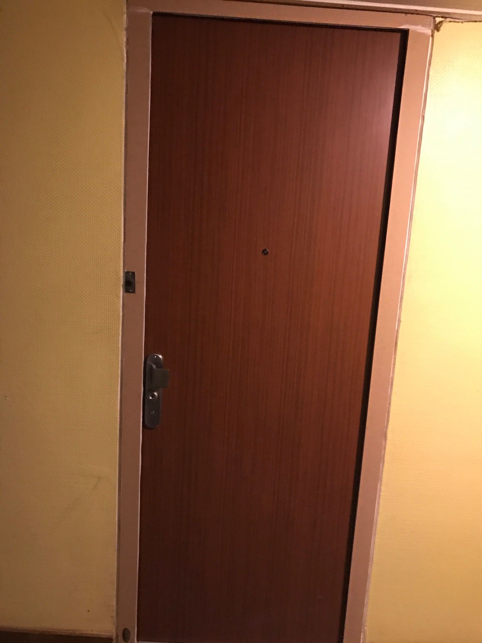 Porte sécurisée en bois