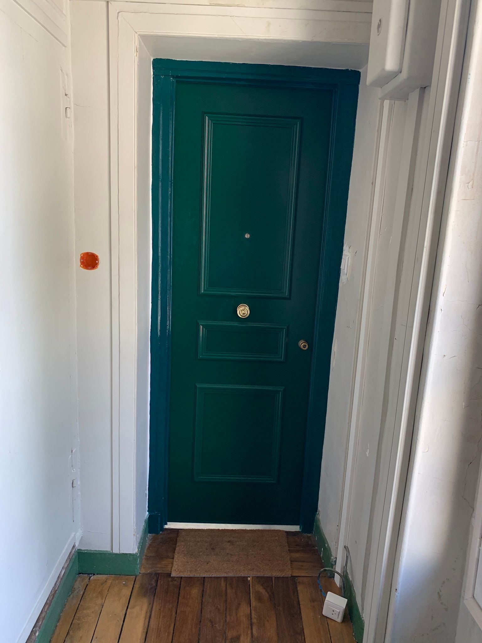 Porte d'entrée verte