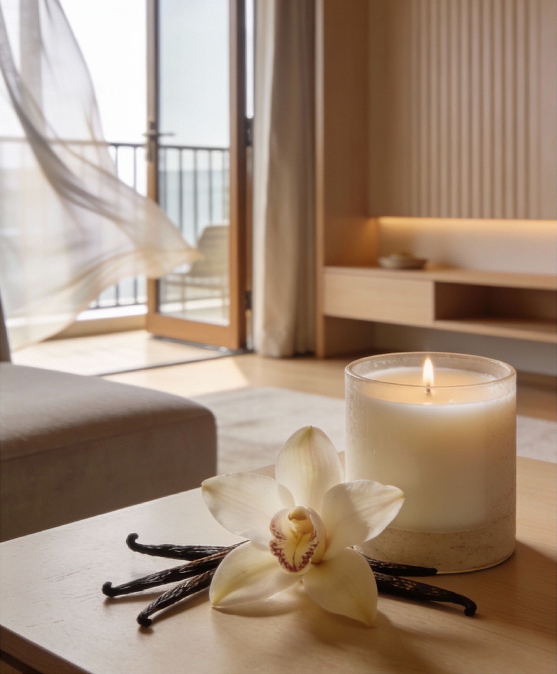 Balcony & living room