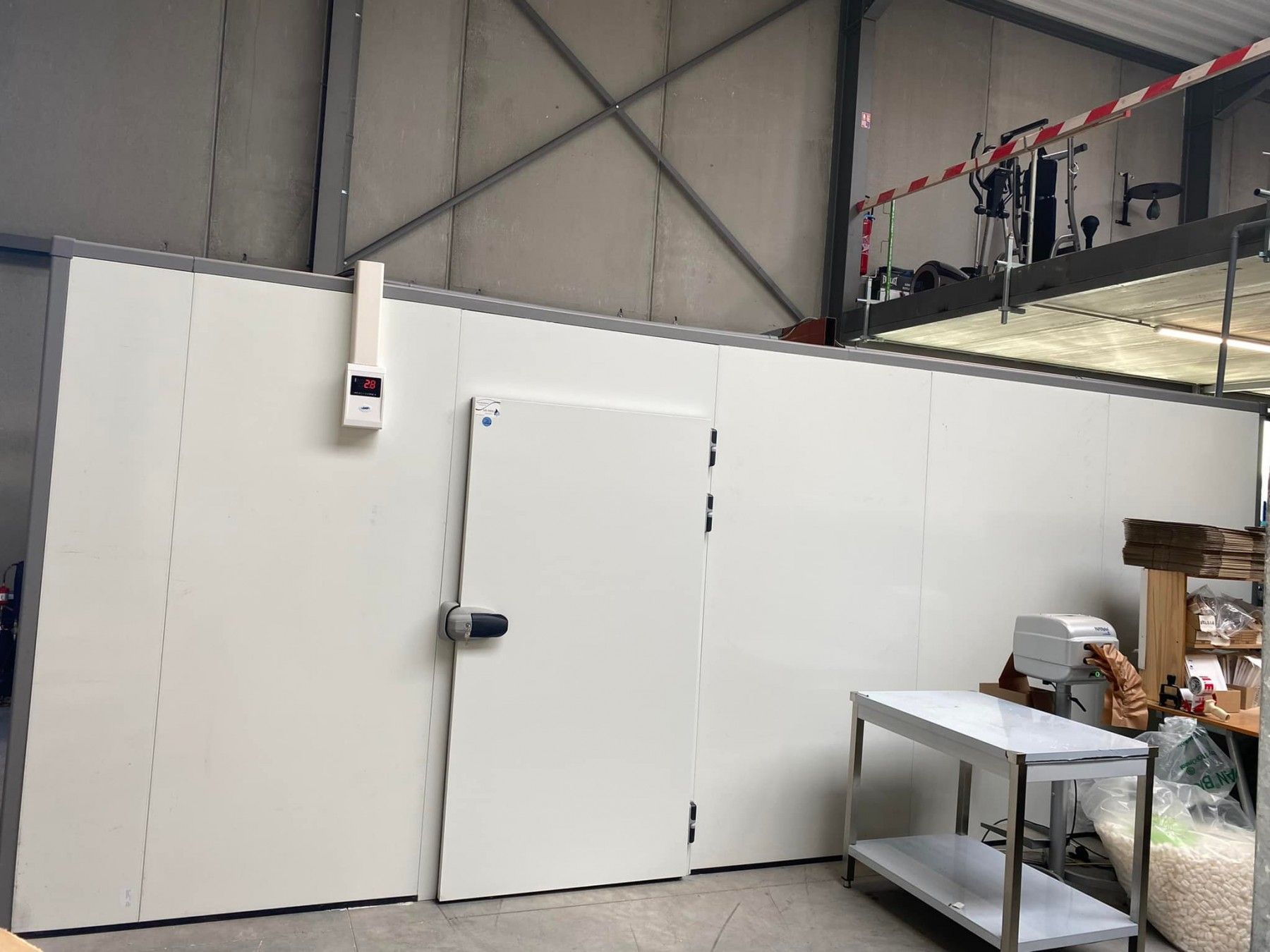 Extérieur d'une chambre froide