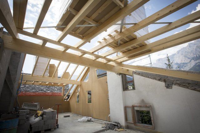 Charpente en bois à Chamoson - Charpenterie Michellod SA