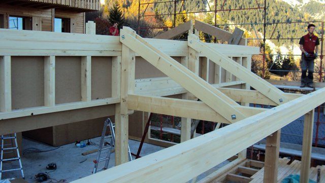 Charpente en bois à Chamoson - Charpenterie Michellod SA