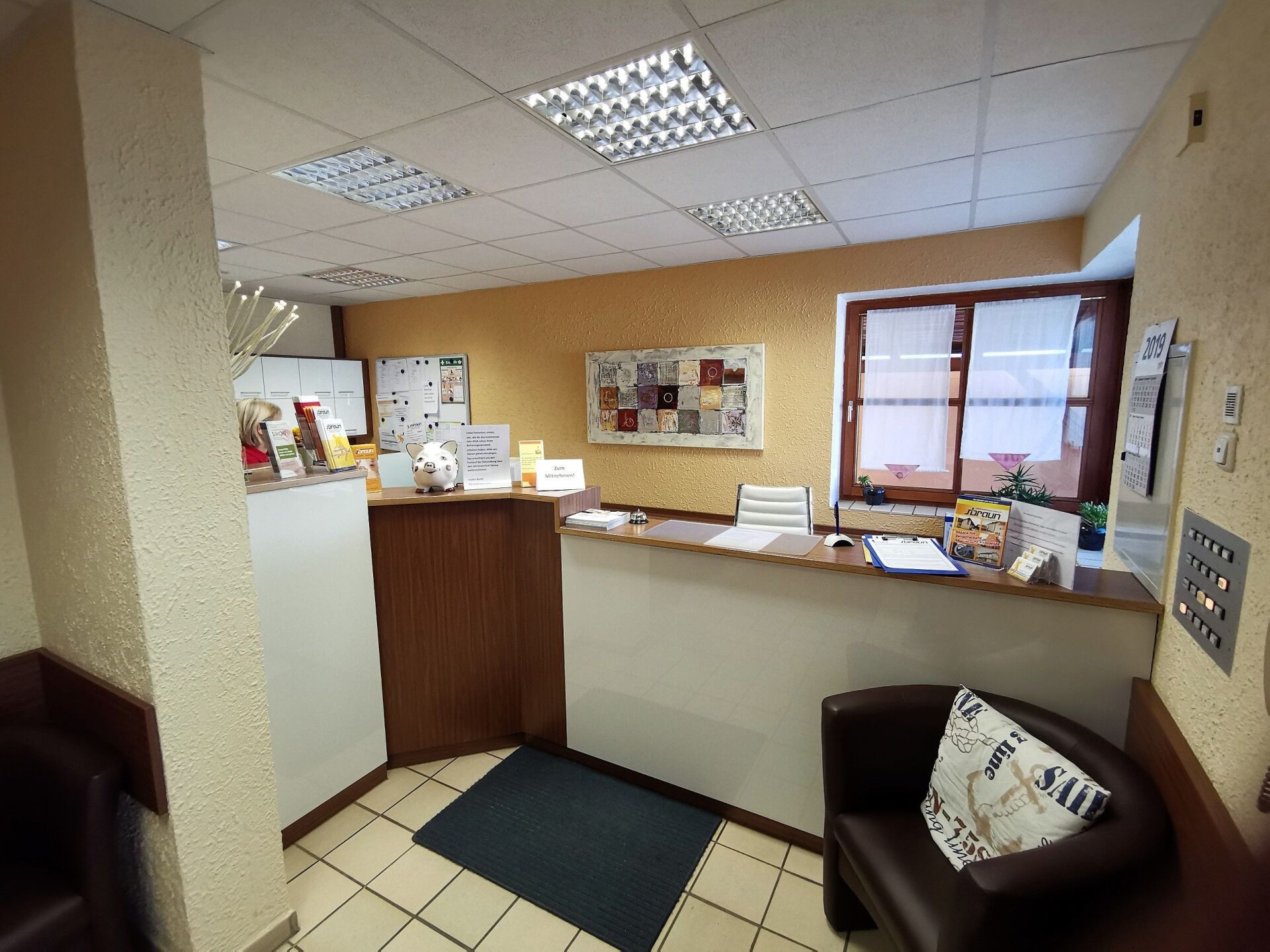 Empfangsbereich von Therapiezentrum Helmut und Harald Braun