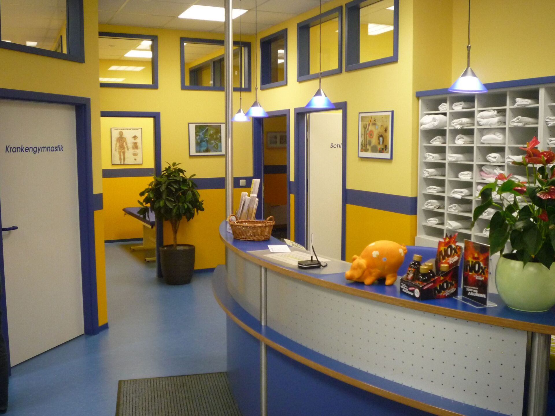 Empfangsbereich von Therapiezentrum Helmut und Harald Braun