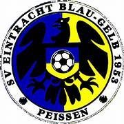 ein blau-gelbes Logo mit einem Adler und einem Fußball