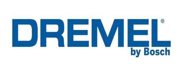 Logotipo da Dremel em azul, com a inscrição 