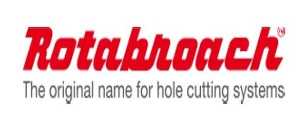 Logotipo da Rotabroach em vermelho, com o slogan 