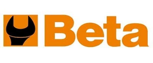 Logotipo da Beta Tools em laranja e preto. Apresenta a silhueta de uma chave inglesa dentro de um quadrado laranja.