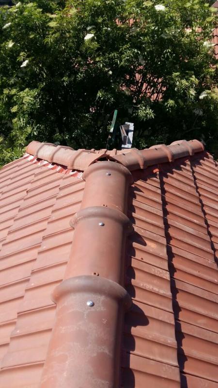 Toiture de maison après