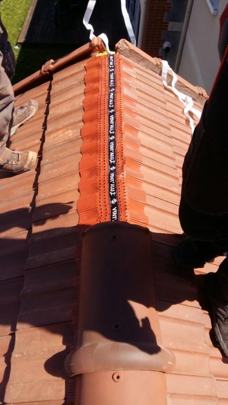 Toiture de maison avant