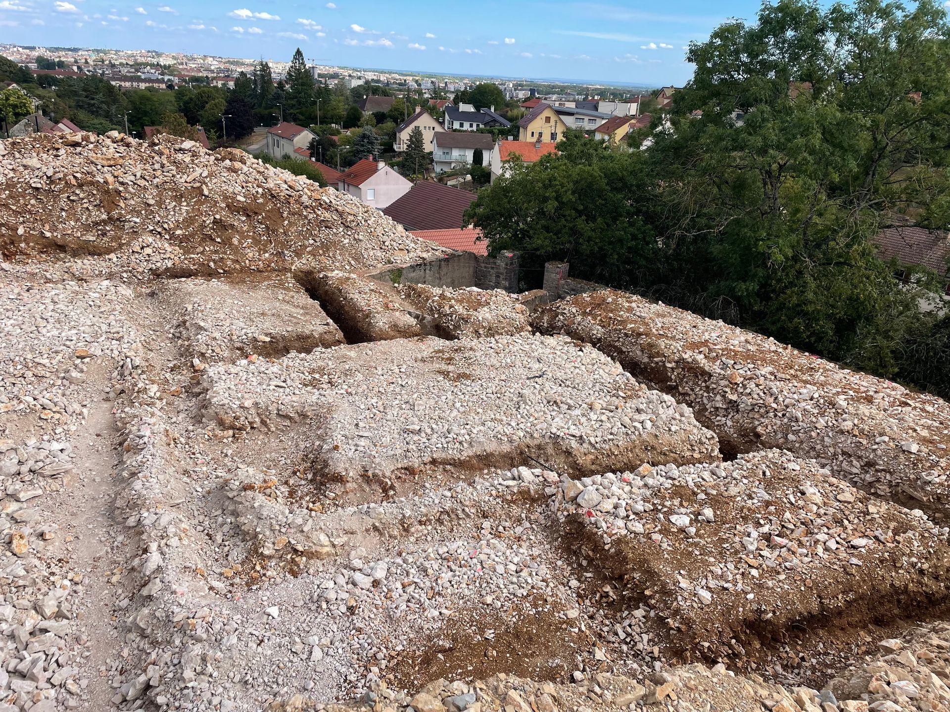 Travaux de terrassement du sol