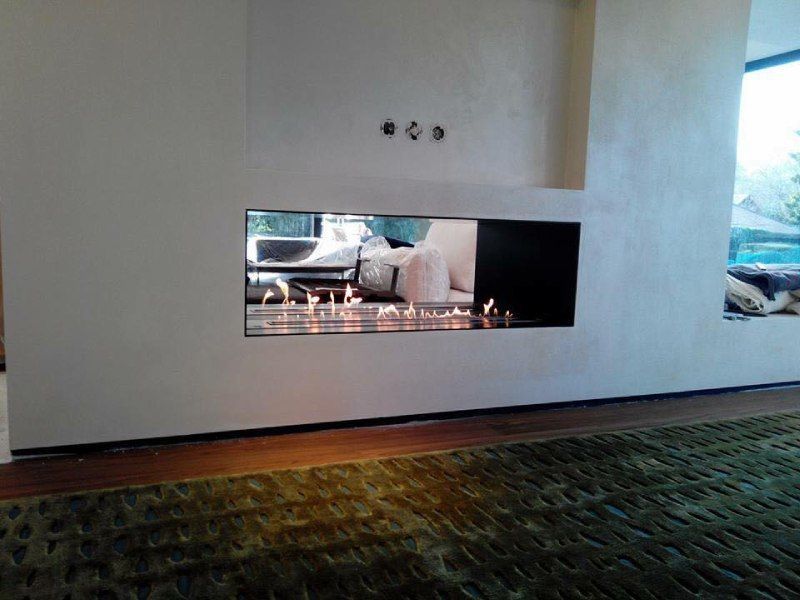 poêle à bois mural