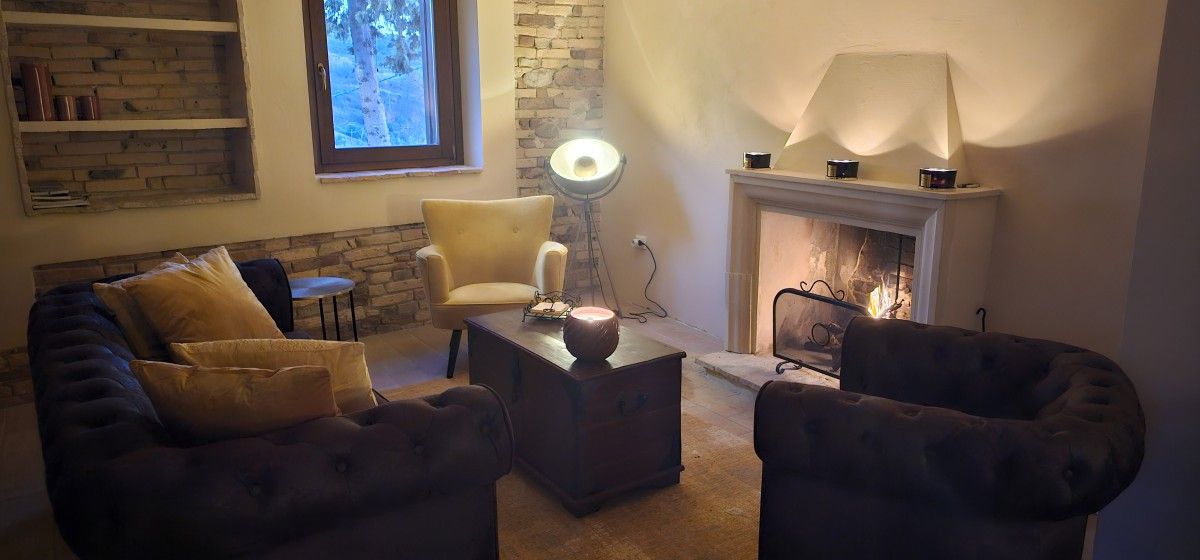 Relax at the fire place