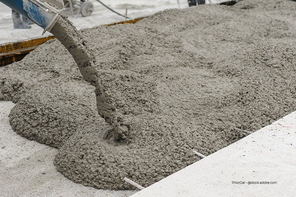 Beton wird gegossen