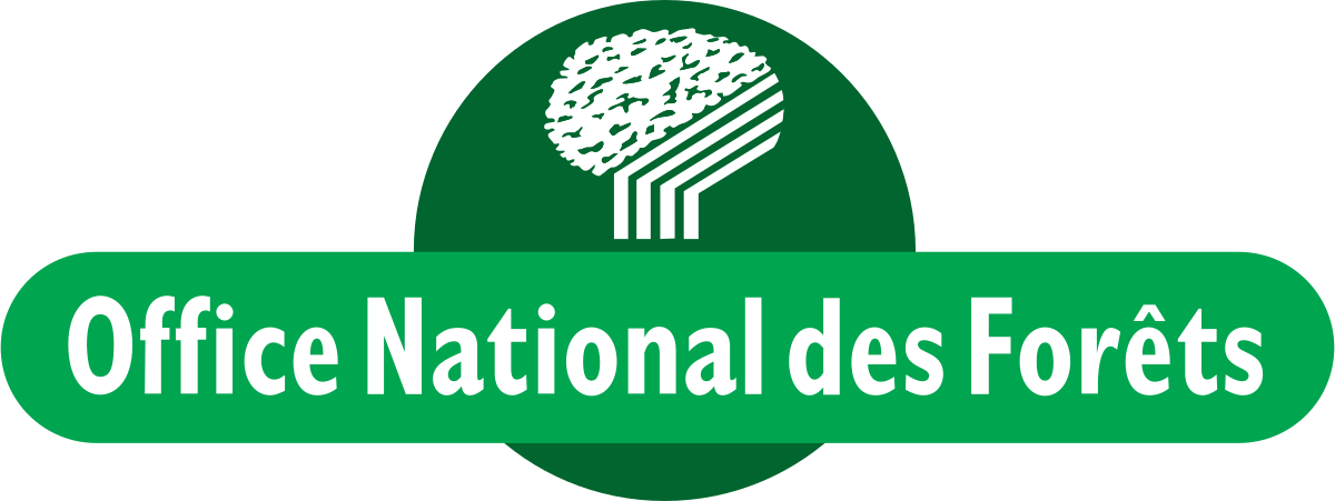 Logo vert et blanc de l’Office national des forêts avec un arbre stylisé