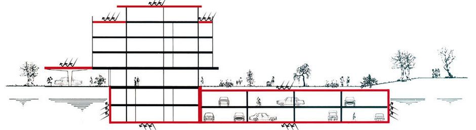 Plan der Kittech AG zum Sperrbeton
