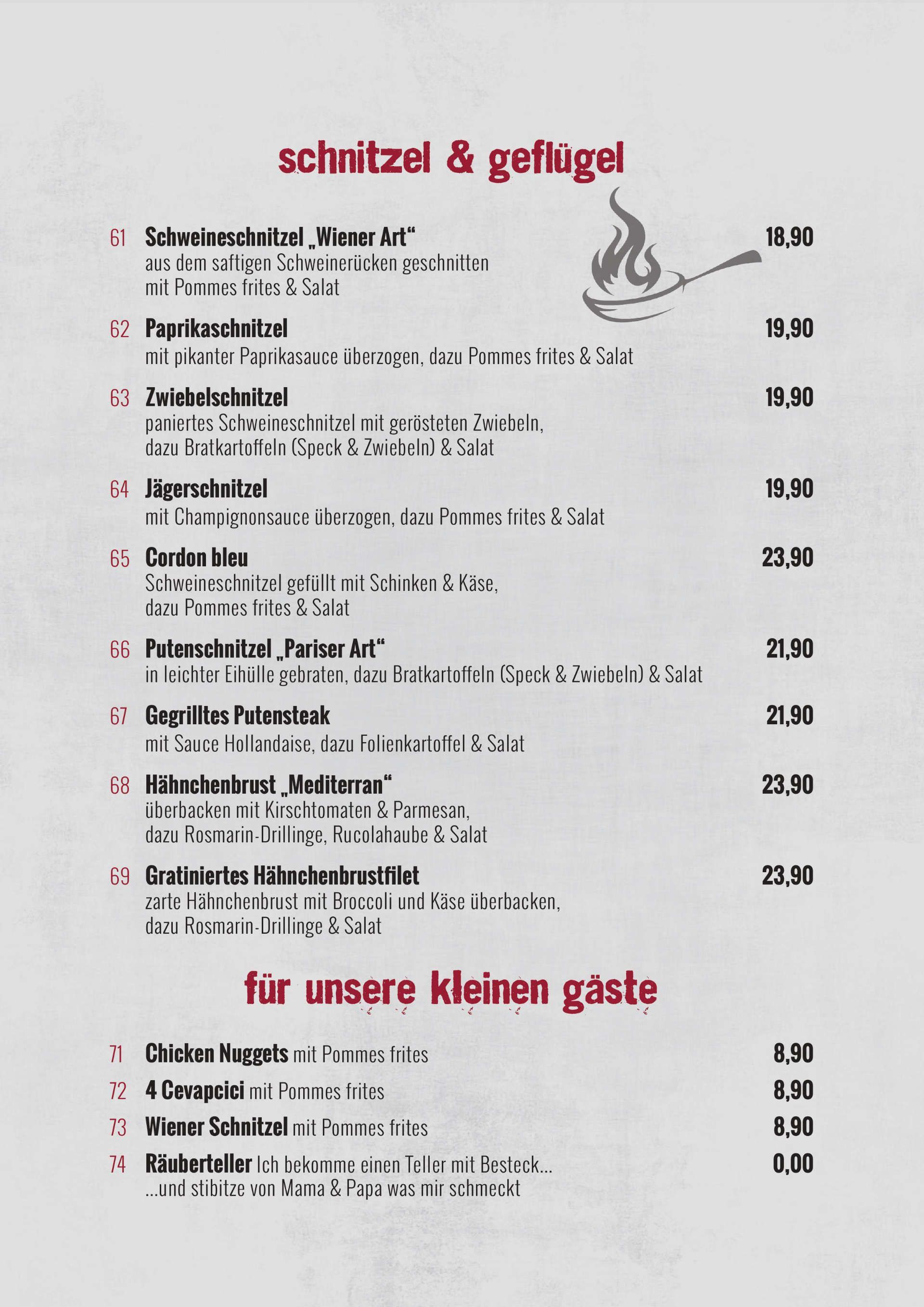 Speisekarte 2025 | Restaurant International Oberhausen | Seite 5