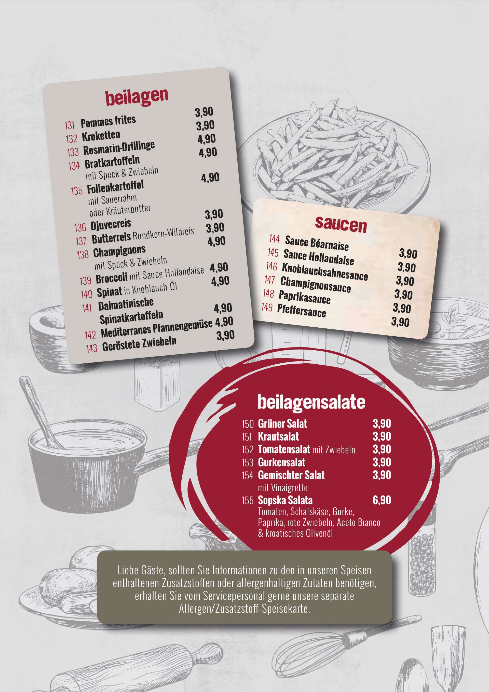 Speisekarte 2025 | Restaurant International Oberhausen | Seite 8