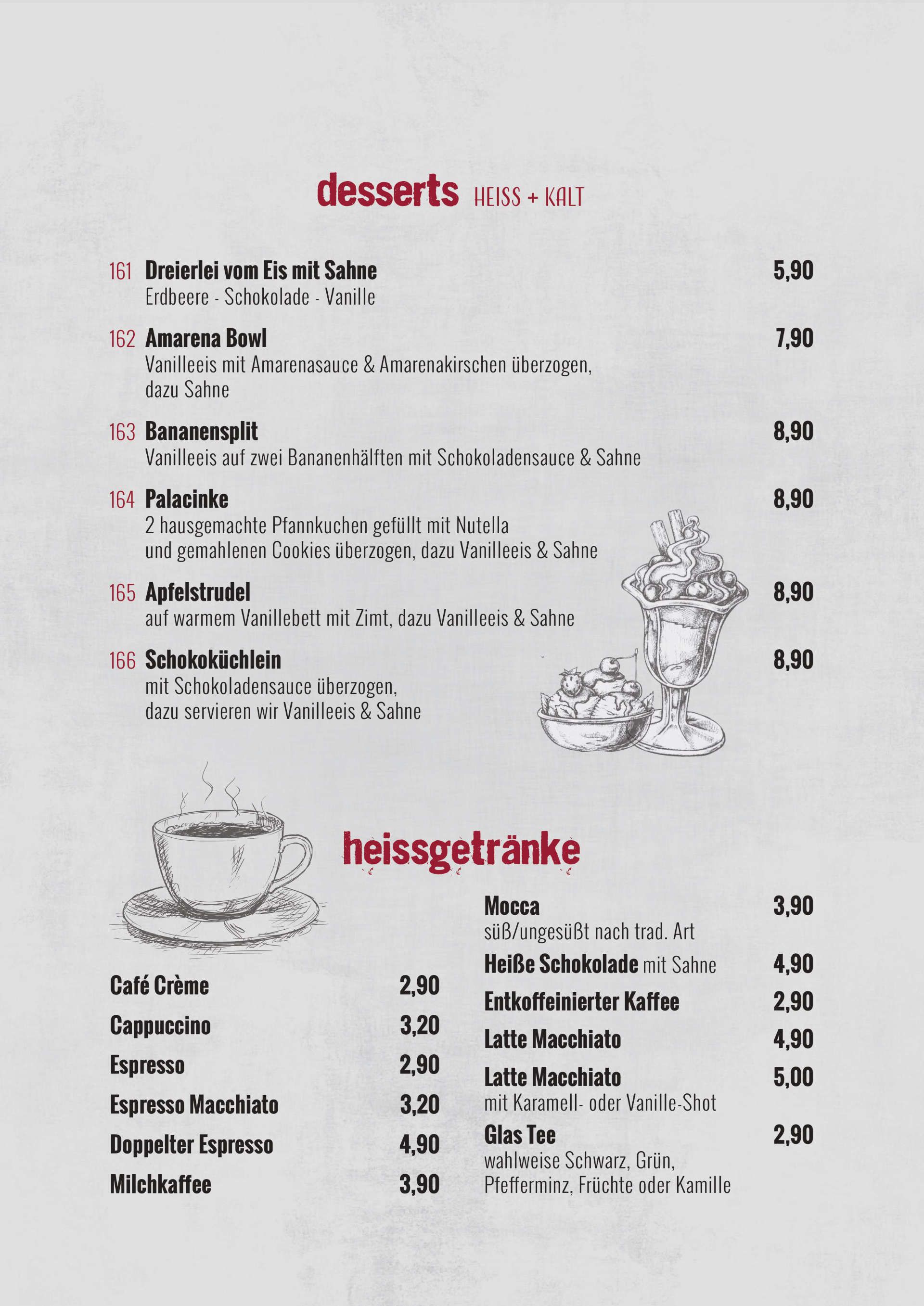 Speisekarte 2025 | Restaurant International Oberhausen | Seite 9