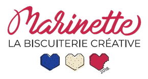 Logo Marinette - La biscuiterie créative.