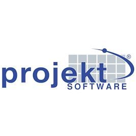 Es ist ein Logo für ein Softwareunternehmen namens Projekt Software.