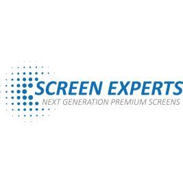 Das Logo für die Premium-Bildschirme der nächsten Generation von Screen Experts.